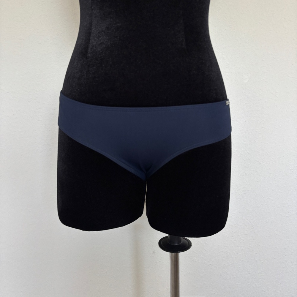 Hollister Navy Cheeky Bikini Swim Bottom